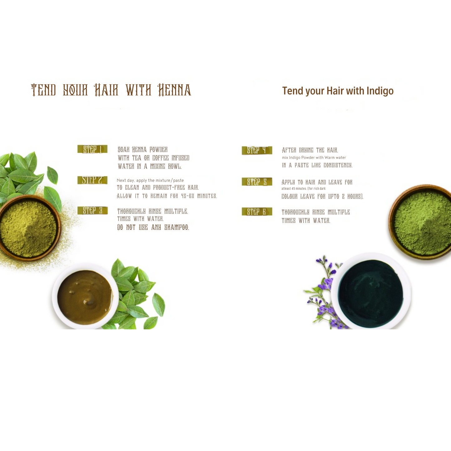 Etheric Natural Indigo Hair Color – Ammonia & PPD Free Herbal Black Hair Dye