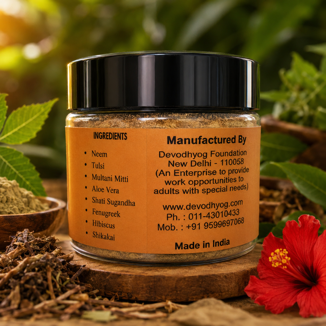 ETHERIC Anti-Dandruff Herbal Hair Pack Powder – Hair Fall Control & Scalp Care
