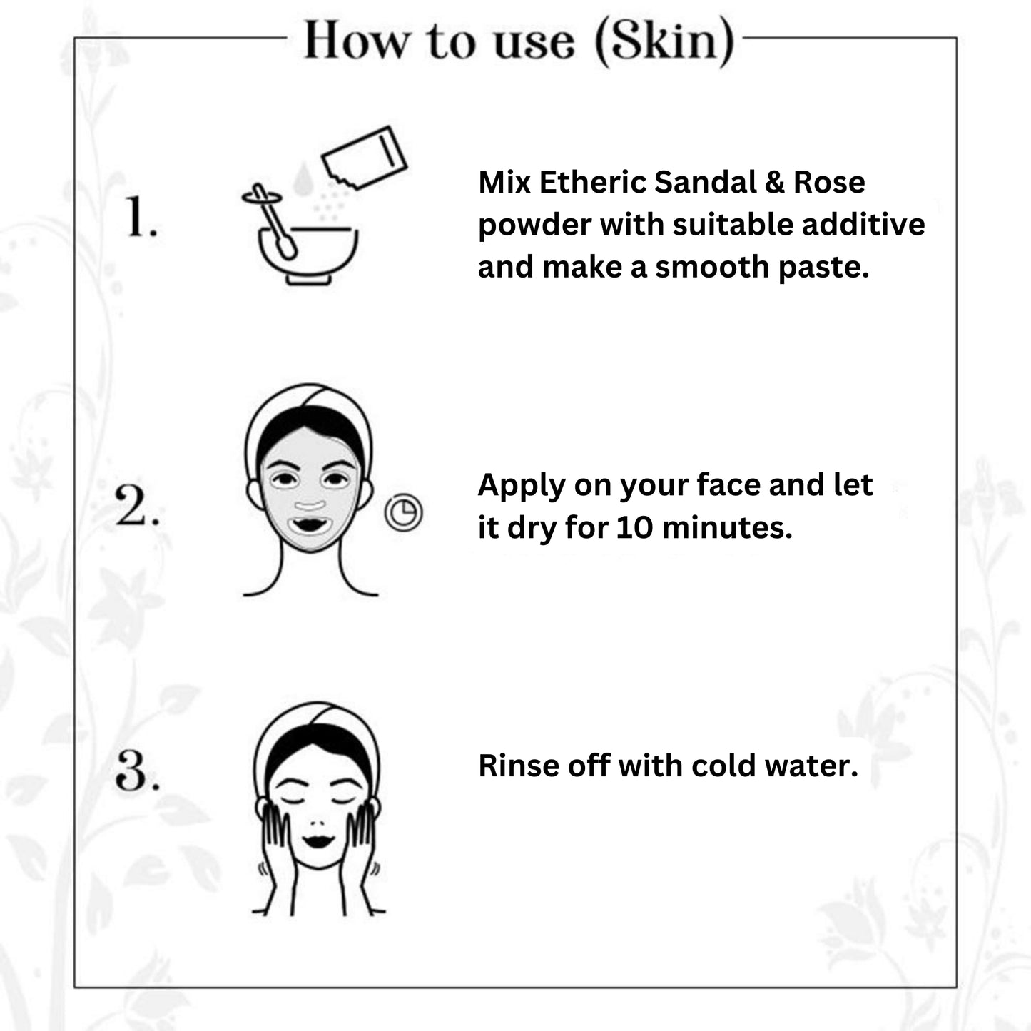 Etheric Sandal & Rose Petal Combo – Herbal Face Pack for Glowing Skin