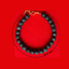 Etheric Jewels Adjustable Natural Volcanic Lava Stone Bracelet for Grounding Energy, Centeredness & Relief from Stress Infused in essential oil for calming effect (Free Shipping)
