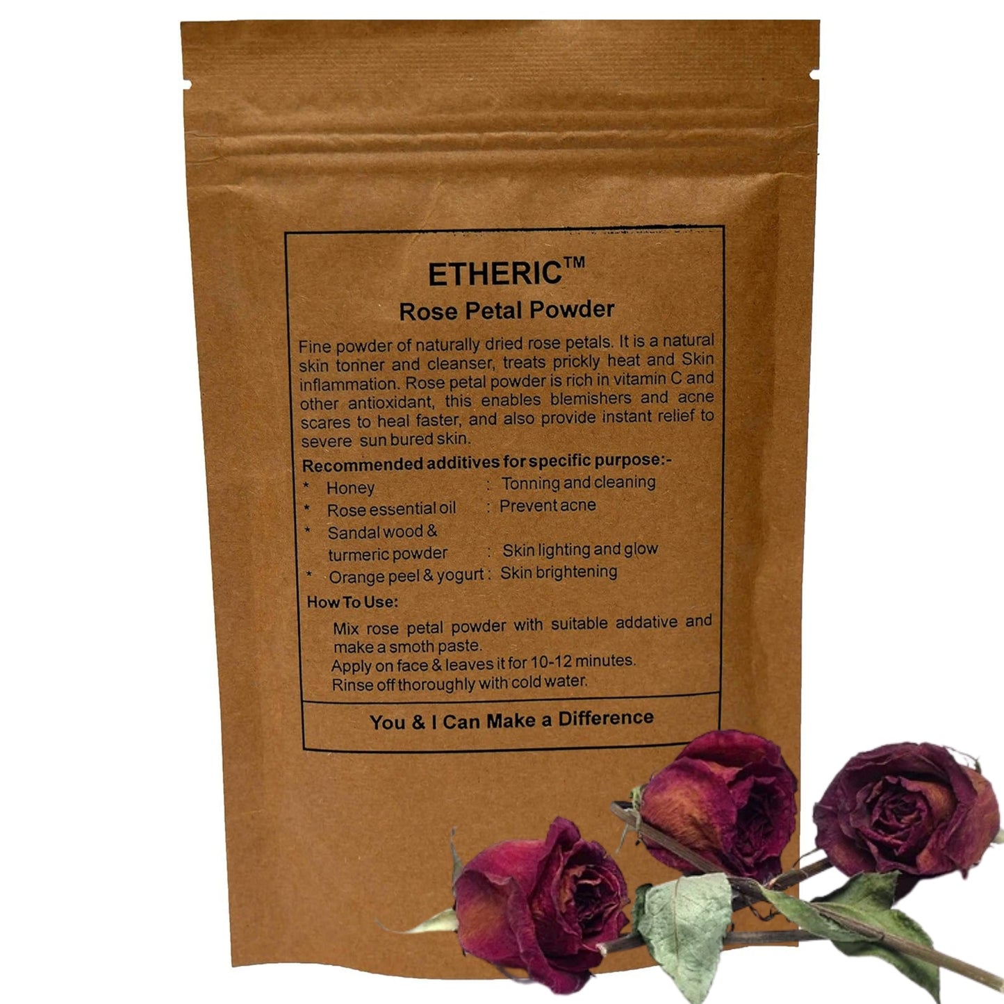 Etheric Rose Petal Powder – Natural Skin Rejuvenation & Glow Care