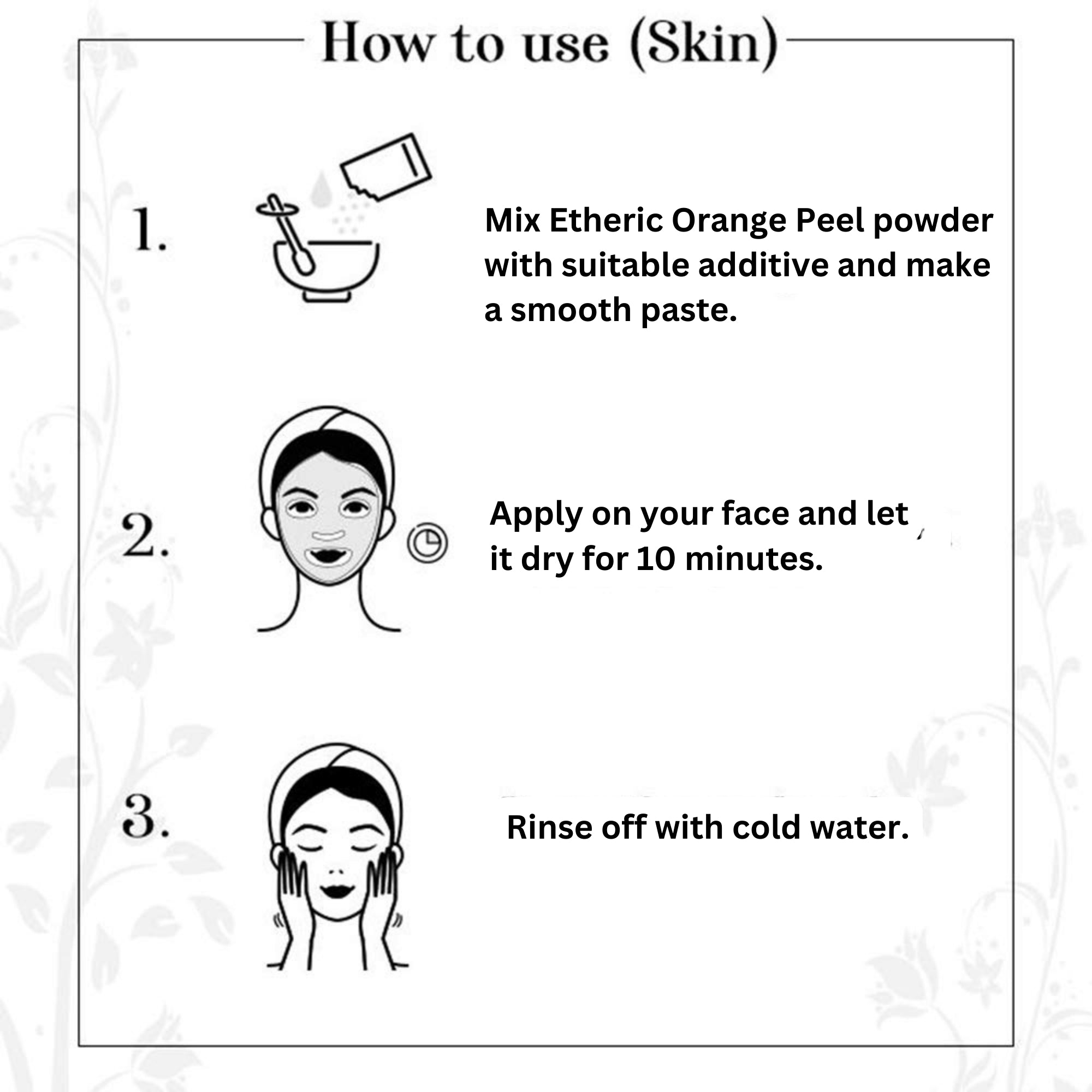 Etheric Orange Peel Powder for Anti Acne & Pimples (150 gm) I No Chemical, No preservative | Help in Tan Removal, Face cleansing and make skin glowing