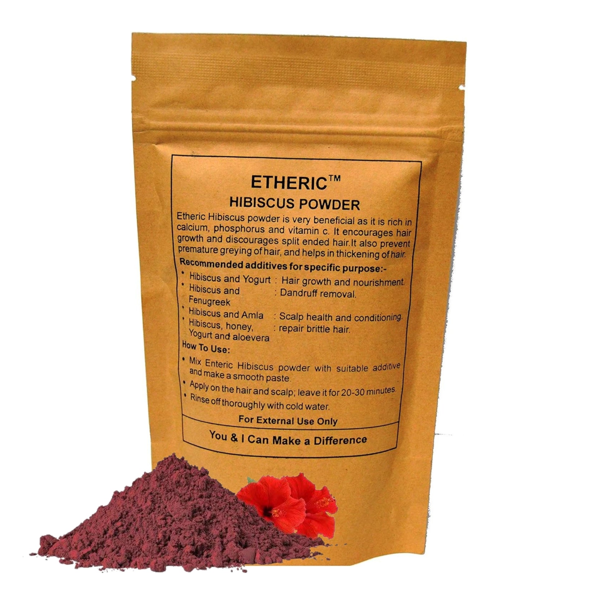 Etheric Hibiscus Powder For Hair Strengthening & Hair Growth (150 gm)