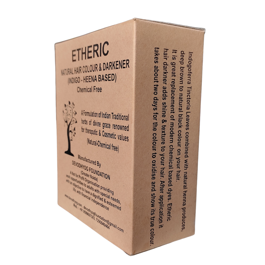 Etheric Herbal Indigo & Henna Hair Color – Ammonia & PPD Free Natural Hair Dye