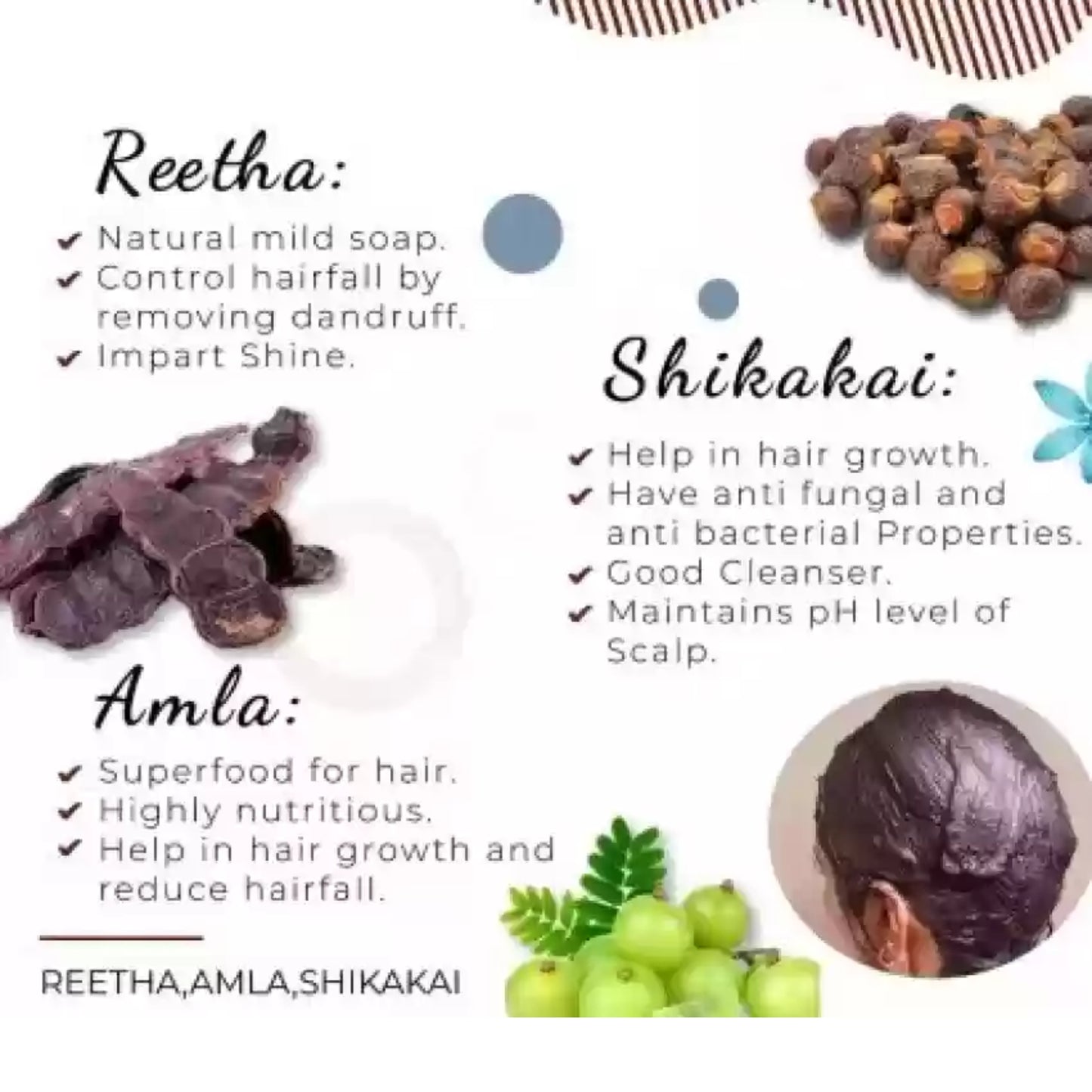 Etheric Reetha Powder – Natural Herbal Hair Cleanser for Hair Growth & Strength