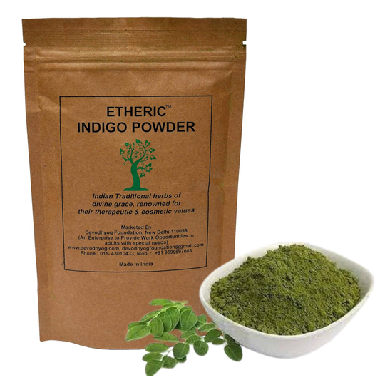 Etheric Natural Indigo Hair Color – Ammonia & PPD Free Herbal Black Hair Dye