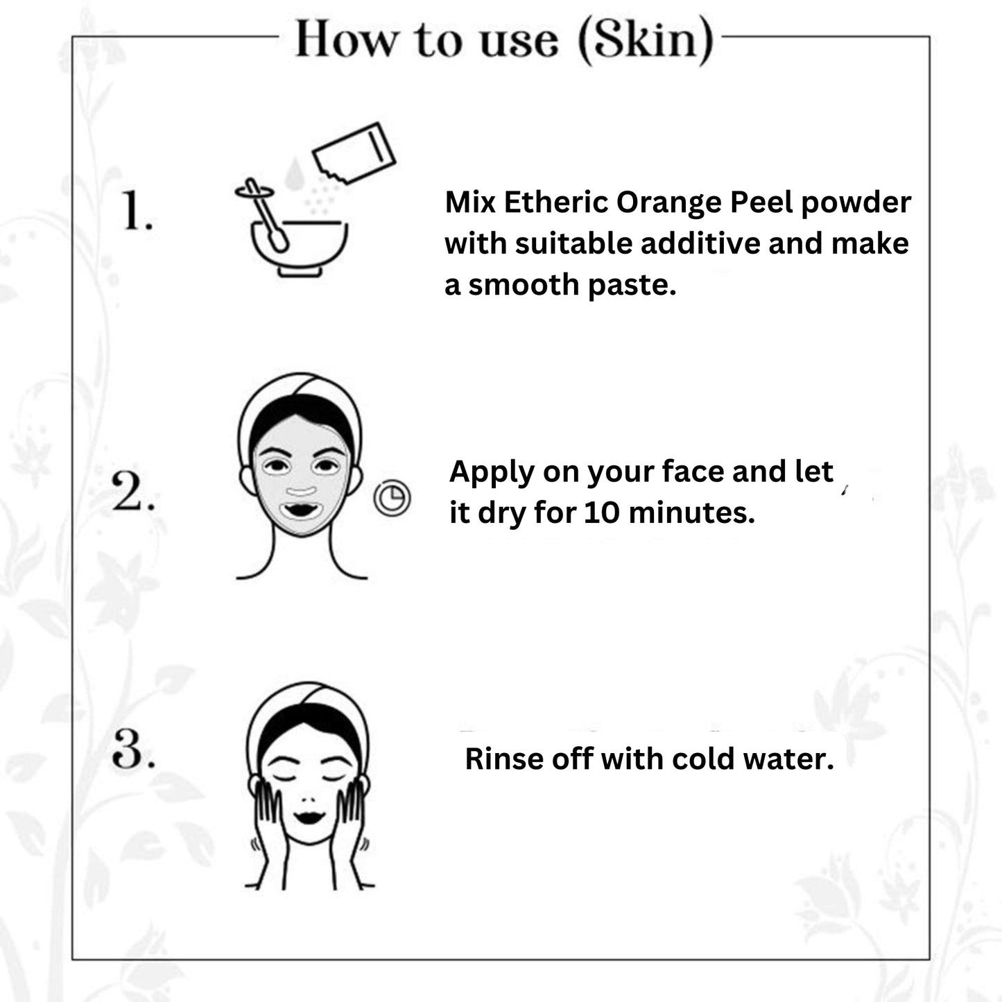 Etheric Neem Powder & Orange Peel Powder Combo – Herbal Face Pack for Clear & Glowing Skin (100g x 2)
