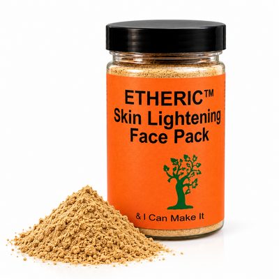 ETHERIC Ayurvedic Skin Brightening Face Pack – For De-Tan, Dark Spots & Radiant Glow