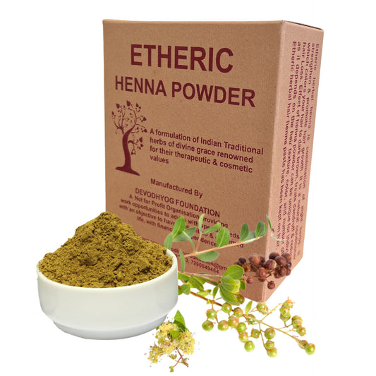 Etheric Organic Herbal Henna Powder – Natural Hair Color & Conditioning Treatment