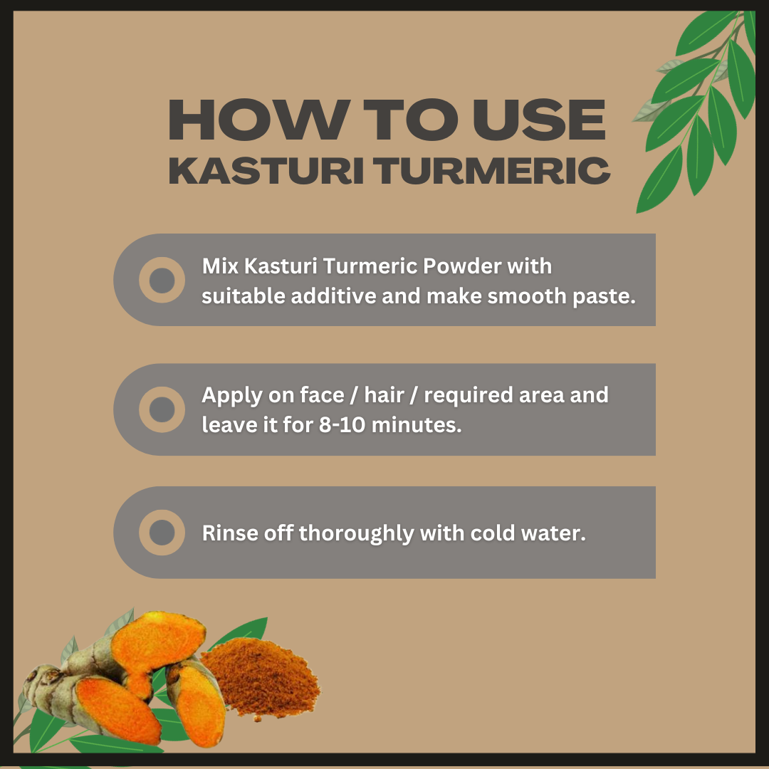 Etheric Kasturi Turmeric Powder for remove acne & skin fairness (150 gm)