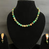 Gemstone and Pearl Necklace with Earring by Etheric Jewels (Free Shipping)