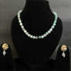 Gemstone and Pearl Necklace with Earring by Etheric Jewels (Free Shipping)