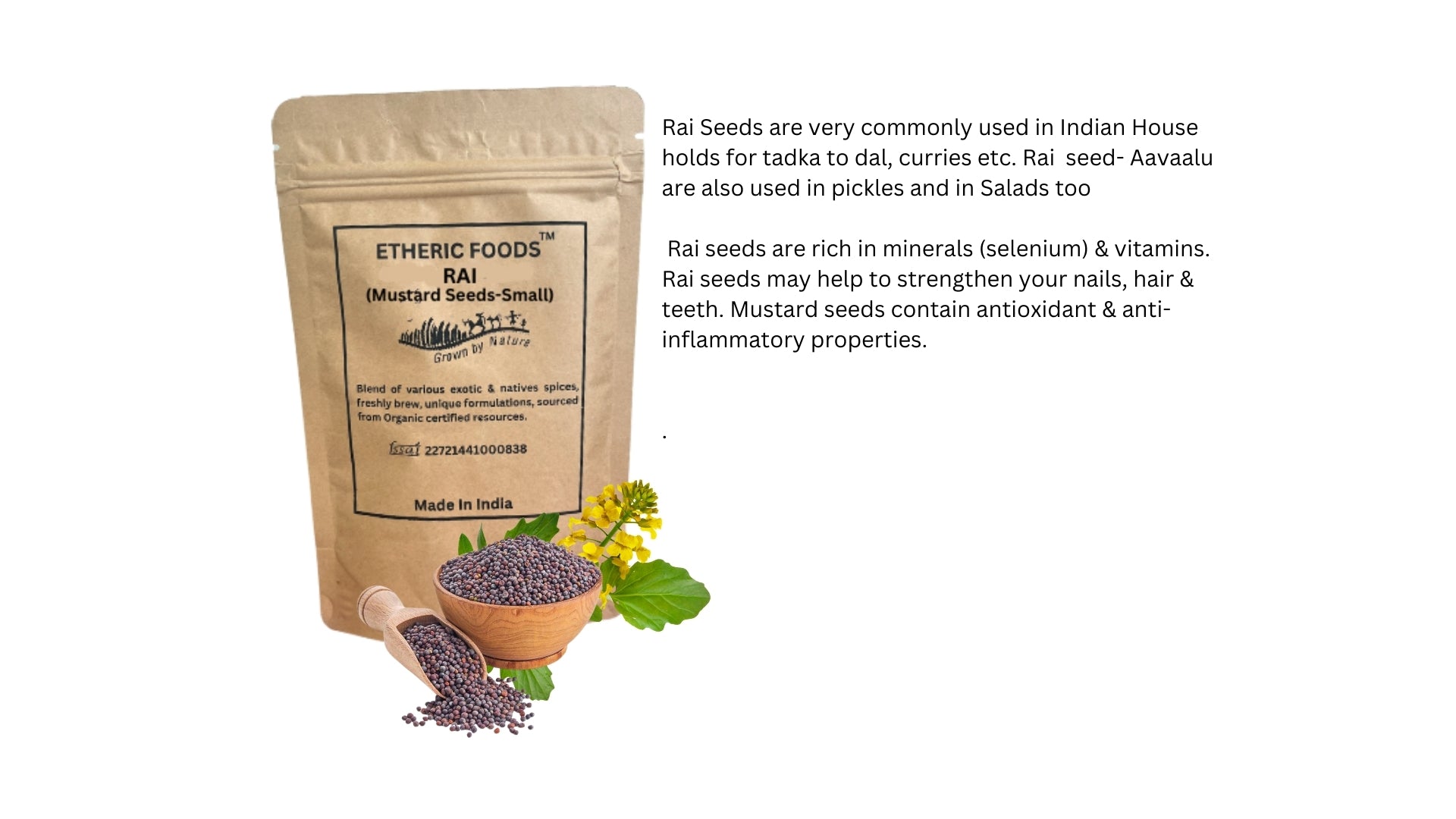 Etheric Organic Spice Platter (pack of 7)