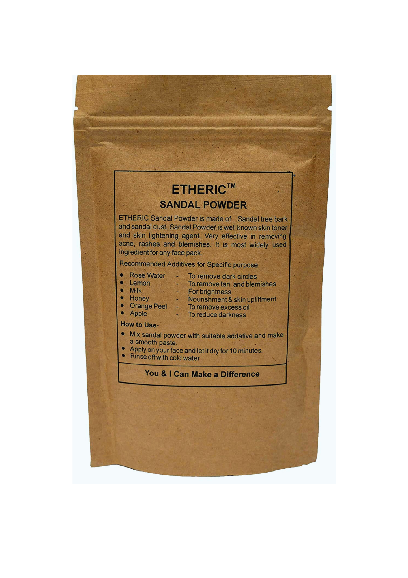 Etheric Sandalwood Powder – Natural Skin Brightening & Glow Care Face Pack