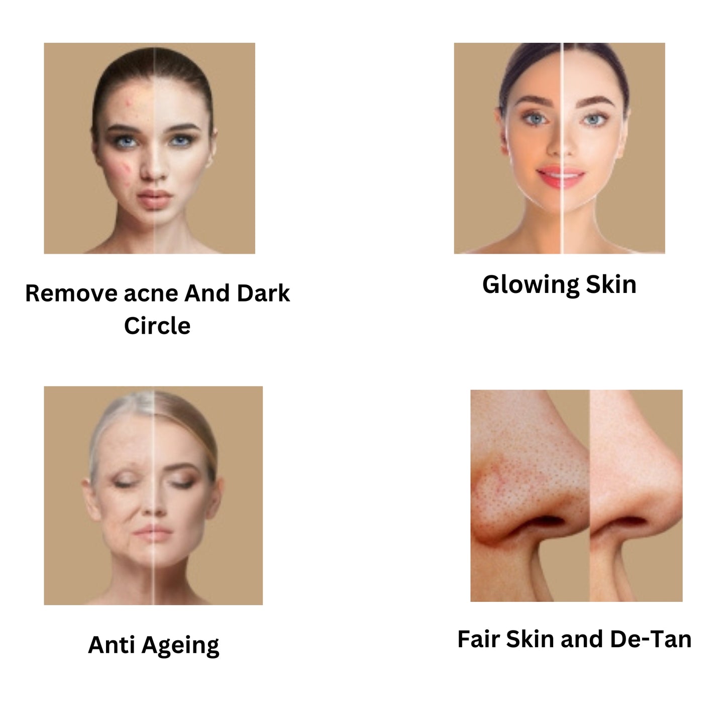 Etheric Kasturi Turmeric & Sandal Powder  Combo – Herbal Face Pack for Glowing Skin